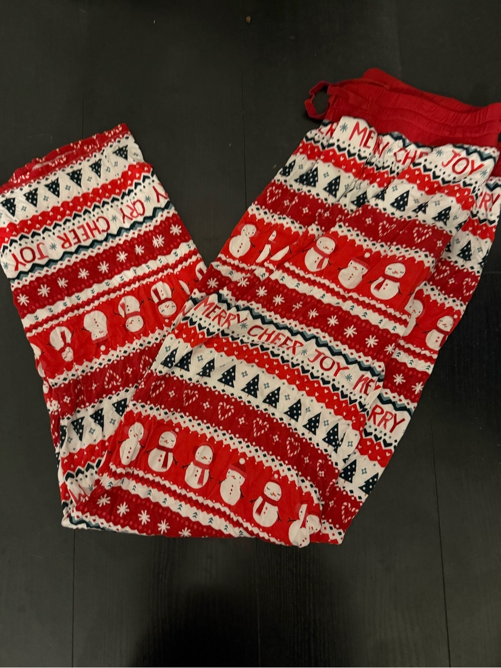 Little Sleepies Red Snowman Holiday Pajama Bottoms